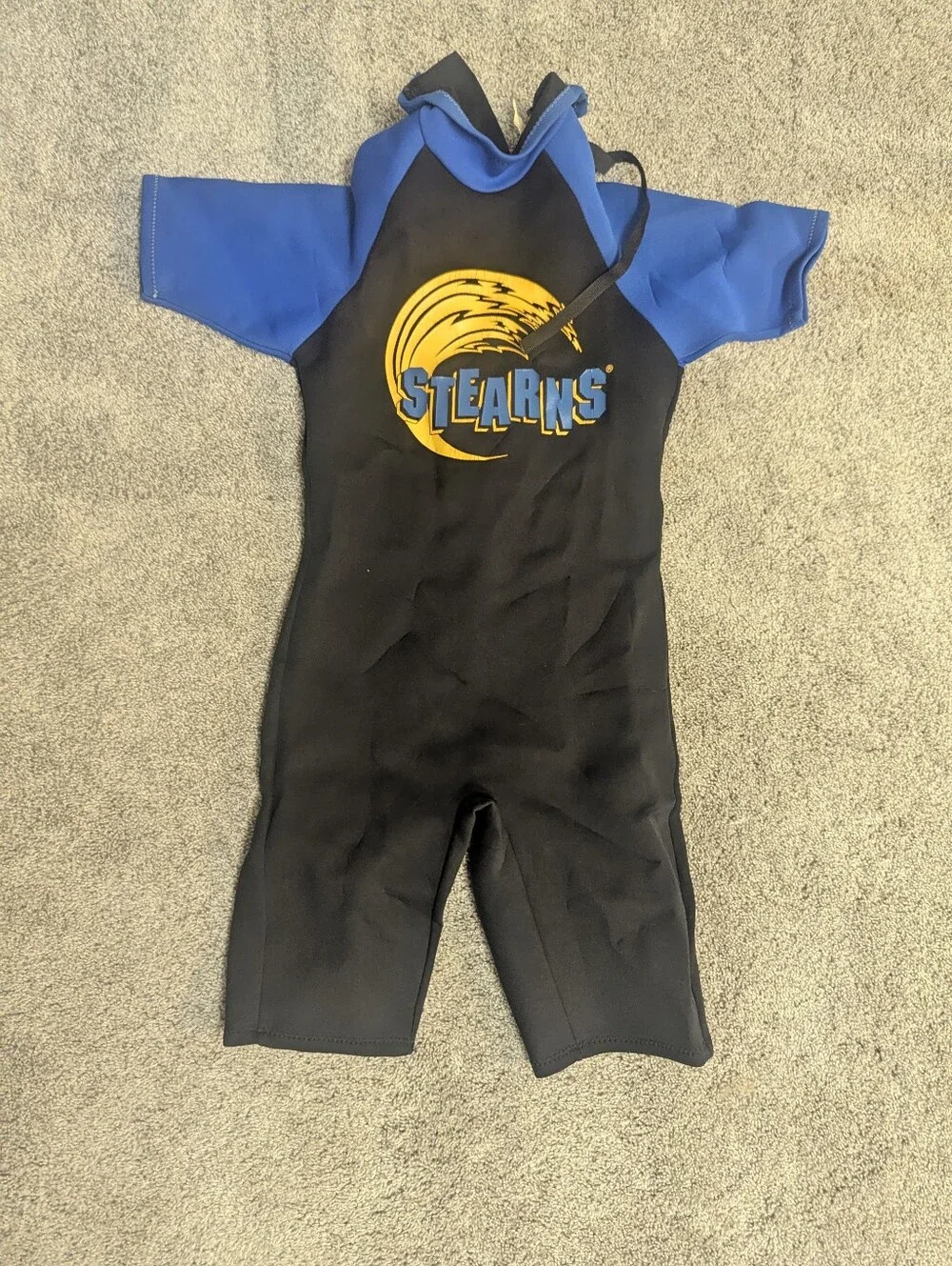 Kids Shorty Wetsuit - Black & Blue